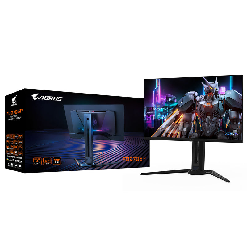 Gigabyte AORUS FO27Q5P 27" OLED 2560x1440 500Hz 0.03ms KVM FreeSync HDMI 2.1 Widescreen GamingMonitor