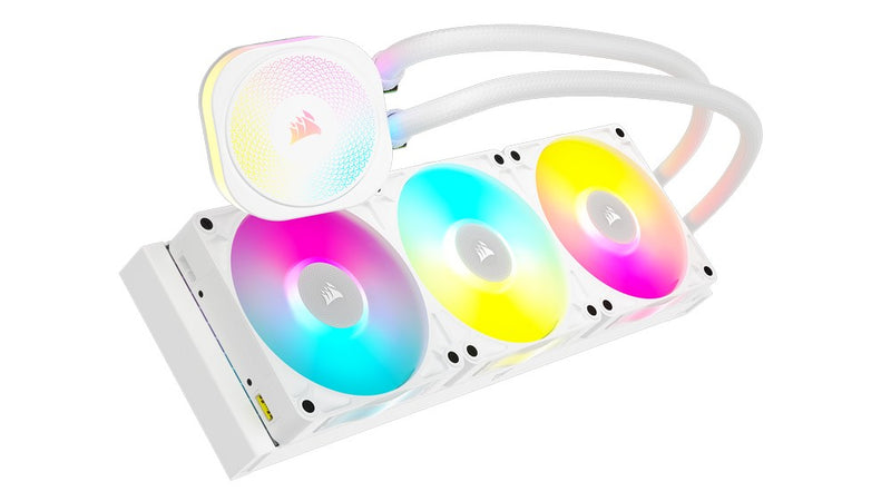 CORSAIR iCUE LINK TITAN 360 RX RGB White All In One CPU Cooler - 360mm