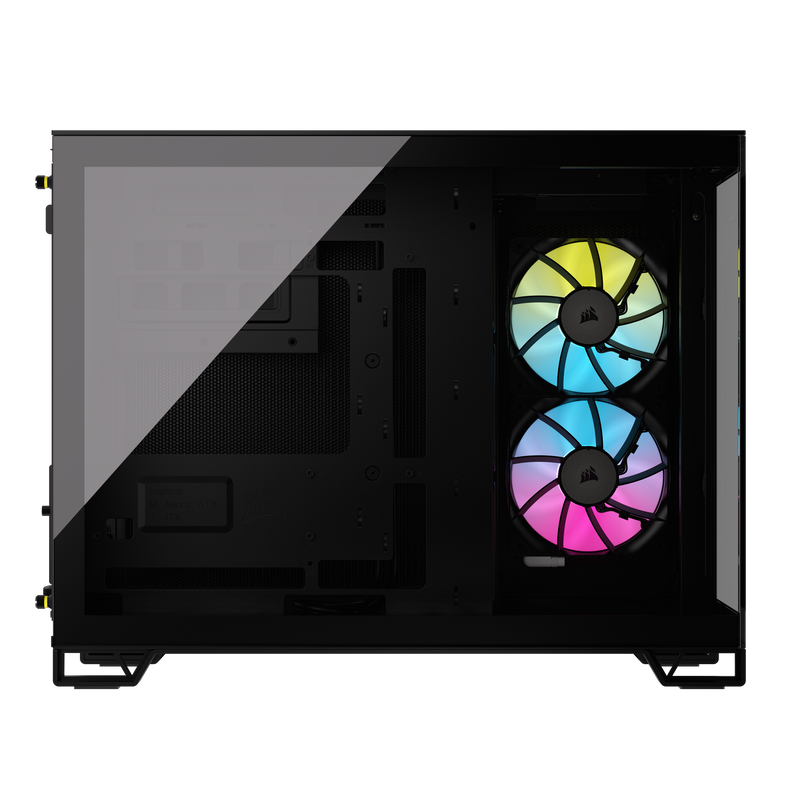 Corsair iCUE LINK 2500X RGB Micro ATX Dual Chamber PC Case - Black CC-9011267-WW