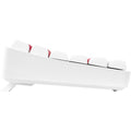 GAMIAC TKL90G 75% USB RGB Mechanical Gaming Keyboard Kailh Red - White/Red (UK)