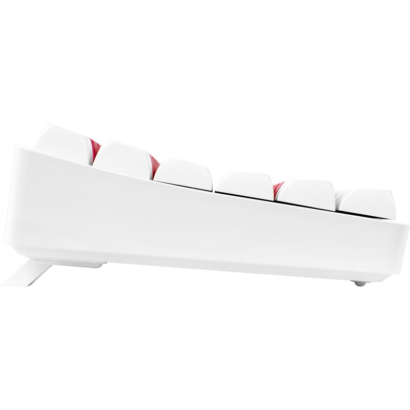 GAMIAC TKL90G 75% USB RGB Mechanical Gaming Keyboard Kailh Red - White/Red (UK)