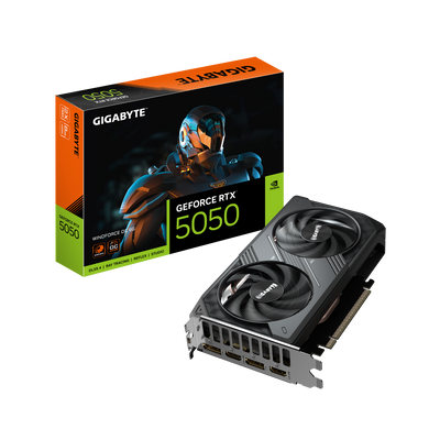 Gigabyte GeForce RTX 5050 WINDFORCE OC 8GB GDDR6 PCI-Express Graphics Card