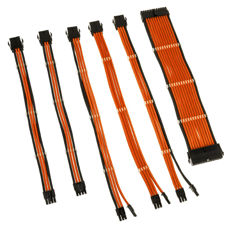 Kolink Core Adept Braided Cable Extension Kit - Flame Orange