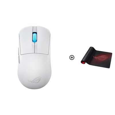 ASUS ROG Harpe Ace Mini Wireless Gaming Mouse Moonlight White (90MP03Z0-BMUA10)