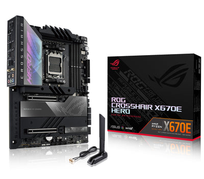 B Grade Asus ROG Crosshair X670E Hero (Socket AM5) DDR5 ATX Motherboard