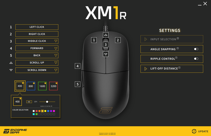 Endgame Gear XM1r USB Optical esports Performance Gaming Mouse - White (EGG-XM1R-WHT)